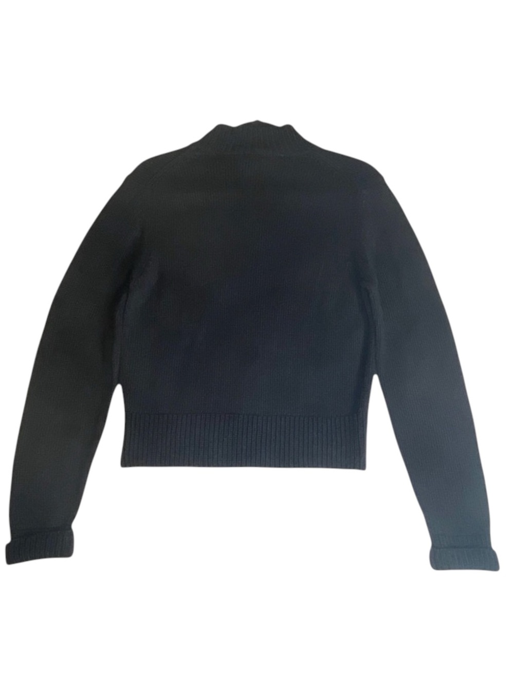 new Cruciani 𖦹 Luxury Fine Knit Zip Cardigan Sweater 𖦹 Black 𖦹 Made in Italy - Picture 6 of 16
